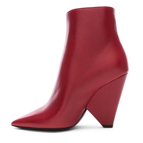 SOLD Saunt Laurent Asymmetrical Booties - Picture 5 of 8